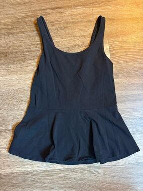 Express Black Peplum Tank Top